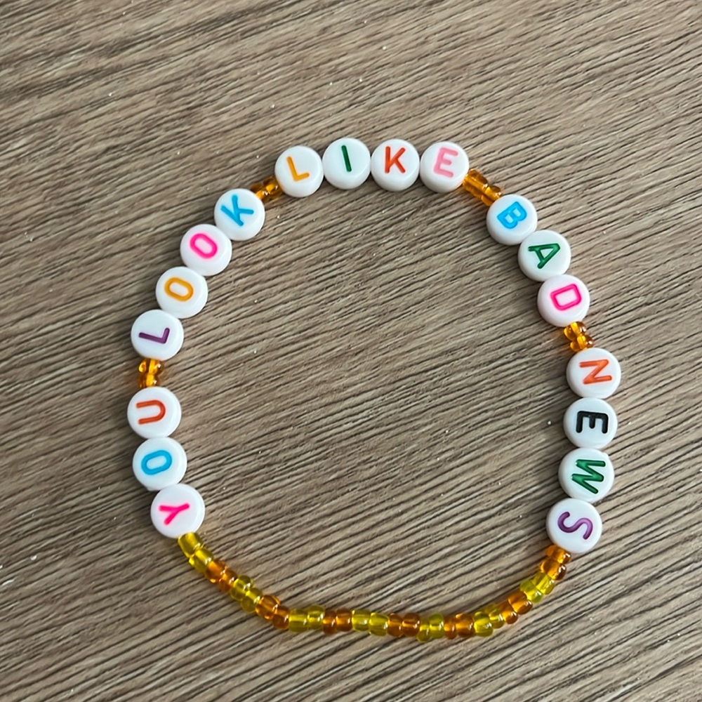 “You Look Like Bad News” Friendship Bracelet [5 for $5]